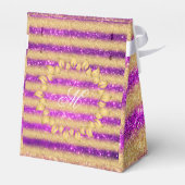 ラグジュアリー モノグラム 人気 ピンク ゴールド グリッター フェイバーボックス (裏面サイド)