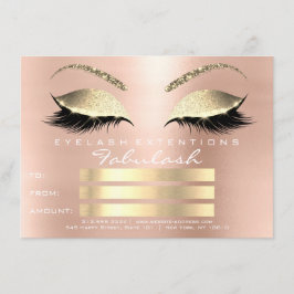 ラグジュアリー ラッシュ ホワイト ゴールド メイク証明書 ギフト1