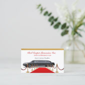 ラグジュアリー リムジン サービスの名刺テンプレート 名刺 (スタンド正面)