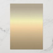 ラグジュアリー ロマンティック ゴールド ウェディング 箔招待状 (裏面)