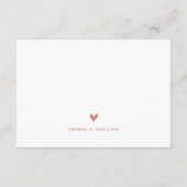 ラグジュアリー ローズゴールド ベビーシャワー おむつくじチケット エンクロージャーカード (裏面)