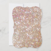 ラグジュアリー ローズゴールド マーブル & グリッター 30歳の誕生日  招待状 (裏面)