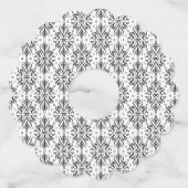 ラグジュアリー ヴィンテージ パターン 4 ワイングラスタグ (裏面)