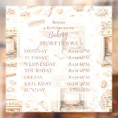 ラグジュアリー ヴィンテージ パティスリー ベーカリー ビジネス ウィンドウサイン (シート2)