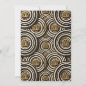 ラグジュアリー 3D レイヤード ゴールド VIP イベント招待状 招待状 (裏面)