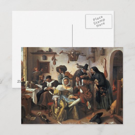 ラグジュアリー， c.1663 ポストカード (正面/裏面)