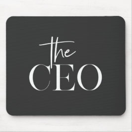 ラグジュアリーCEOモダン・ミニマリスト ブラックオフィス マウスパッド