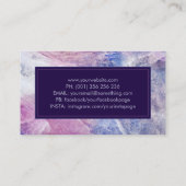 ラグジュアリーCharoiteカメラシャッターフォトグラファーBusine 名刺 (裏面)