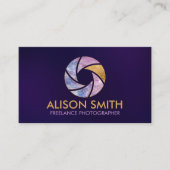 ラグジュアリーCharoiteカメラシャッターフォトグラファーBusine 名刺 (正面)