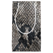 ラグジュアリーPythonスネークスキン – リッチエレガントファッション スモールペーパーバッグ (正面)