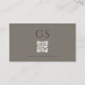 ラグジュアリーQRコード 高級ブティックファッション 名刺 (裏面)