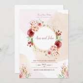 ラグジュア結婚リーズ 招待状 (正面/裏面)