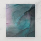 ラグジュエリートーンマーブルインクウォッシュ結婚ズ プレイスカード (内部開封)