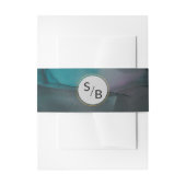 ラグジュエリートーン大理石インク洗面（モノグラム付） 招待状ベリーバンド (正面例)