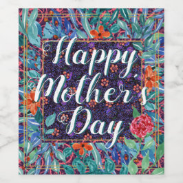 ラグジュリアントフローラハッピーマザーズデイボホカスタムー ワインラベル