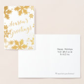 ラグジュースノー企業のフレークスホリディグリーティング 箔カード (ディスプレー)