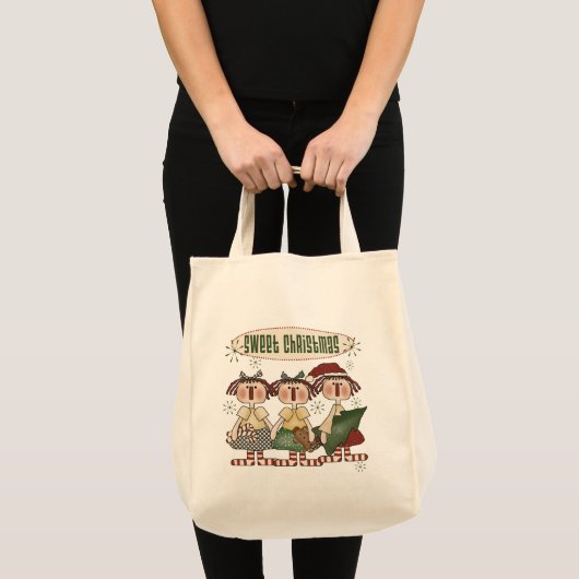 ラグドルズスイートクリスマスTシャツとギフト トートバッグ (正面(商品))