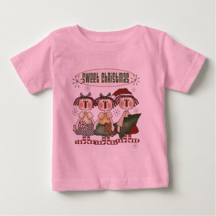 ラグドルズスイートクリスマスTシャツとギフト ベビーTシャツ