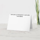 ラグドロシアのル付き引っ越し祝いパーティーカード 招待状 (裏面)