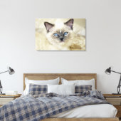 ラグドールの子猫 キャンバスプリント (インサイチュ (寝室))