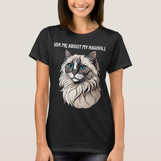 ラグドールの所有者 Tシャツ (正面)