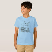 ラグドールの猫の肖像 キッズTシャツ Tシャツ (正面フル)