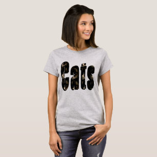 ラグドールの猫を使った立体的なロゴ Tシャツ