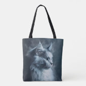 ラグドールの猫を霧の中で トートバッグ (裏面)