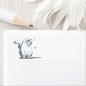 ラグドールの猫ラベル ラベル (インサイチュ)