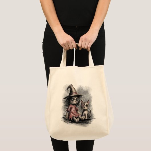 ラグドールの魔女と猫 トートバッグ (正面(商品))