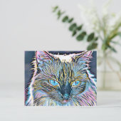 ラグドールアート ポストカード (スタンド正面)