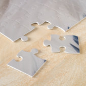 ラグドールエレガント猫ポートレートアートワーク青い目 ジグソーパズル (側面)