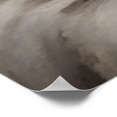 ラグドールエレガント猫ポートレートアートワーク青い目 ポスター (角)