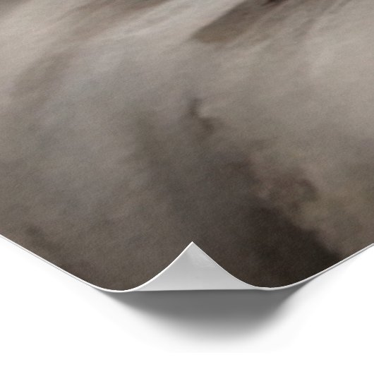 ラグドールエレガント猫ポートレートアートワーク青い目 ポスター (角)