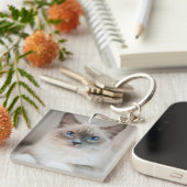 ラグドールキッテンポートレート キーホルダー (正面右)