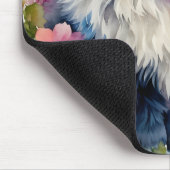 ラグドールキャットフローラアート マウスパッド (コーナー)