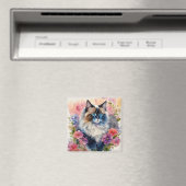 ラグドールキャットフローラアート マグネット (インサイチュ (食洗機))