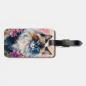 ラグドールキャットフローラポートレート ラゲッジタグ (裏面横)