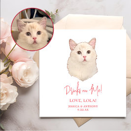 ラグドールパーソナライズされたの猫飲み物 スタンダードカクテルナプキン