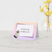 ラグドールペットロス悔やみや弔慰 カード (黄色い花)