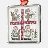 ラグドールホリデークリスマスオーナメント メタルオーナメント (左)