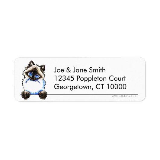 ラグドールラグムフフィンキャットクリーン&シンプル ラベル (正面)