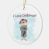 ラグドール大好きクリスマスオーナメント セラミックオーナメント (左)