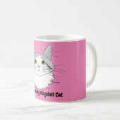 ラグドール好きな猫好きのためのマグカップ コーヒーマグカップ (正面右)