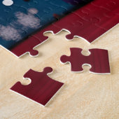 ラグドール子猫クリスマスプレゼント ジグソーパズル (側面)