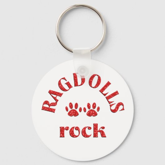 ラグドール岩 キーホルダー (正面)