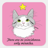 ラグドール感動的キャットギズモミラクルステッカー スクエアシール (正面)