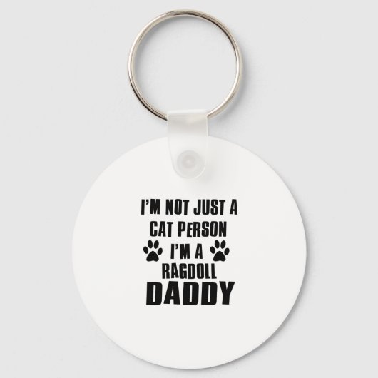 ラグドール猫のデザイン キーホルダー (正面)