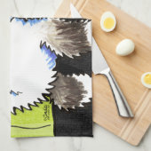 ラグドール猫の人形オフリーシュアート™ キッチンタオル (四つ折り)