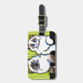 ラグドール猫の人形オフリーシュアート™ ラゲッジタグ (正面縦)